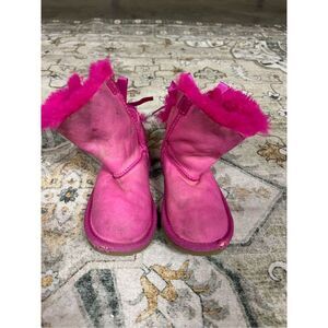 Ugg pink little girl boots